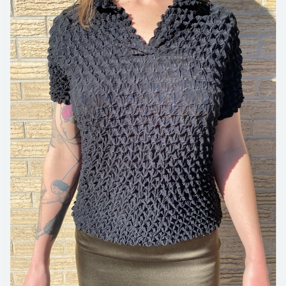 Free People Black Lace Blouse